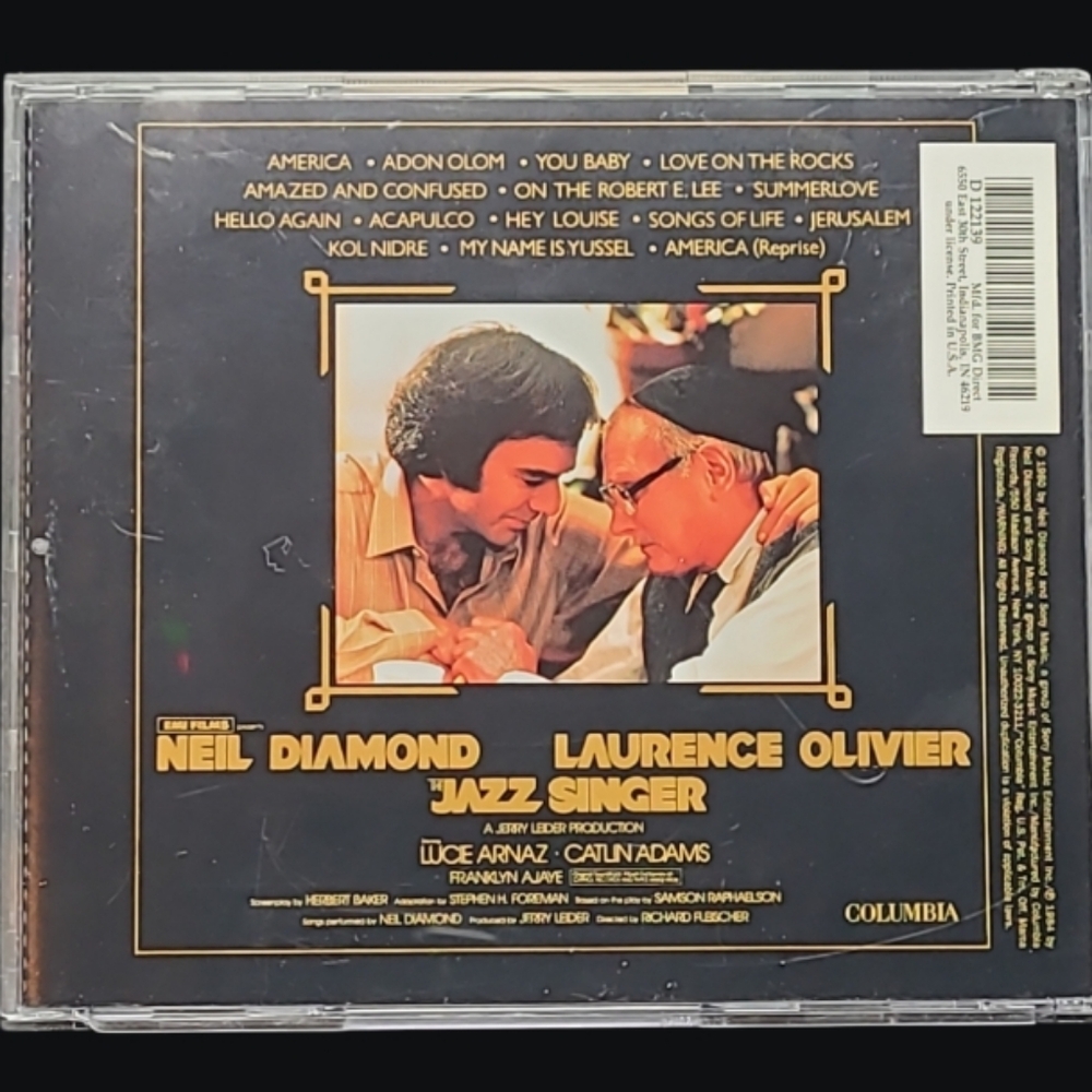 MUSIC CD 1980 "NEIL DIAMOND" THE JAZZ SINGER - Picture 3 of 3